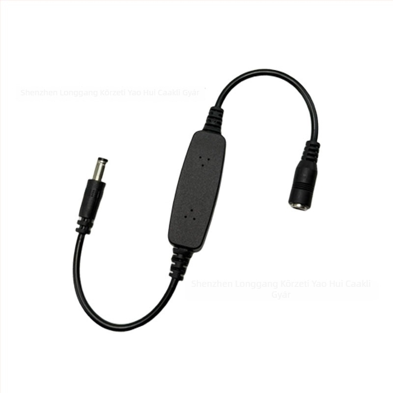 Router adapterkábel, 5.5 mm férfi – 5.5 mm női csatlakozás, réz vezeték, Yaohui 031