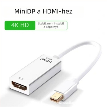 Mini DP–HDMI adapterkábel, réz vezető, modell YZ-M006
