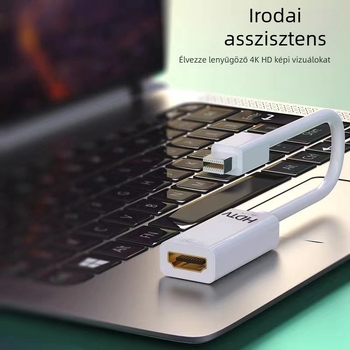 Mini DP–HDMI adapterkábel, réz vezető, modell YZ-M006