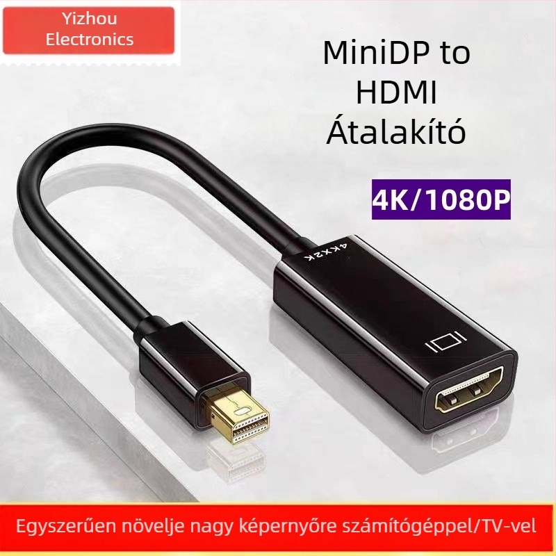 Mini DP–HDMI adapterkábel, réz vezető, modell YZ-M006