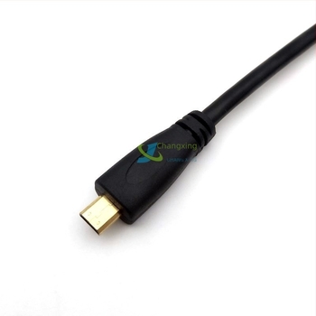 Micro HDMI–HDMI kábel – aranyozott csatlakozók, réz vezető, HDMI interfész, adapterkábel, hossz 0,5–10 m