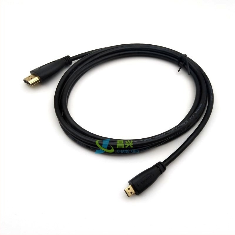 Micro HDMI–HDMI kábel – aranyozott csatlakozók, réz vezető, HDMI interfész, adapterkábel, hossz 0,5–10 m