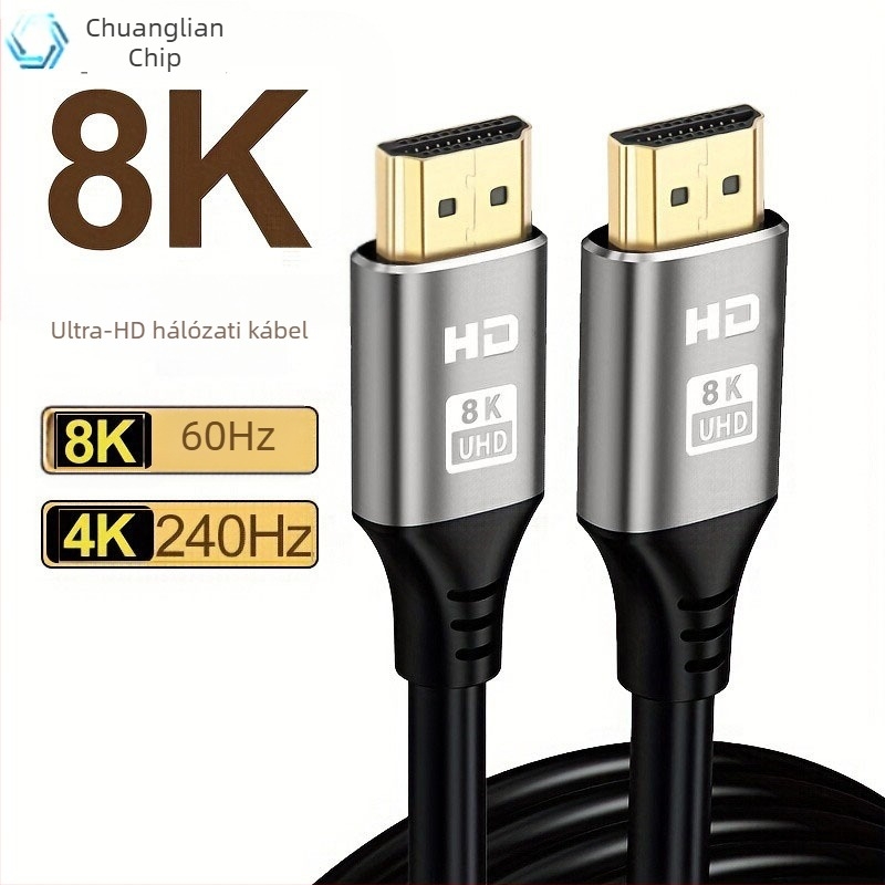 HDMI-kábel 8K60Hz, aranyozott csatlakozó, hossz 1,5–15 m