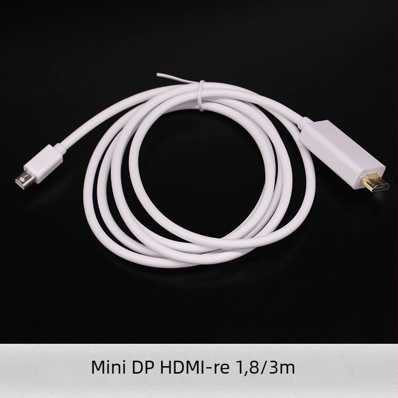 Mini DisplayPort–HDMI adapter kábel DP03, réz vezető, HDMI interfész, számítógéphez