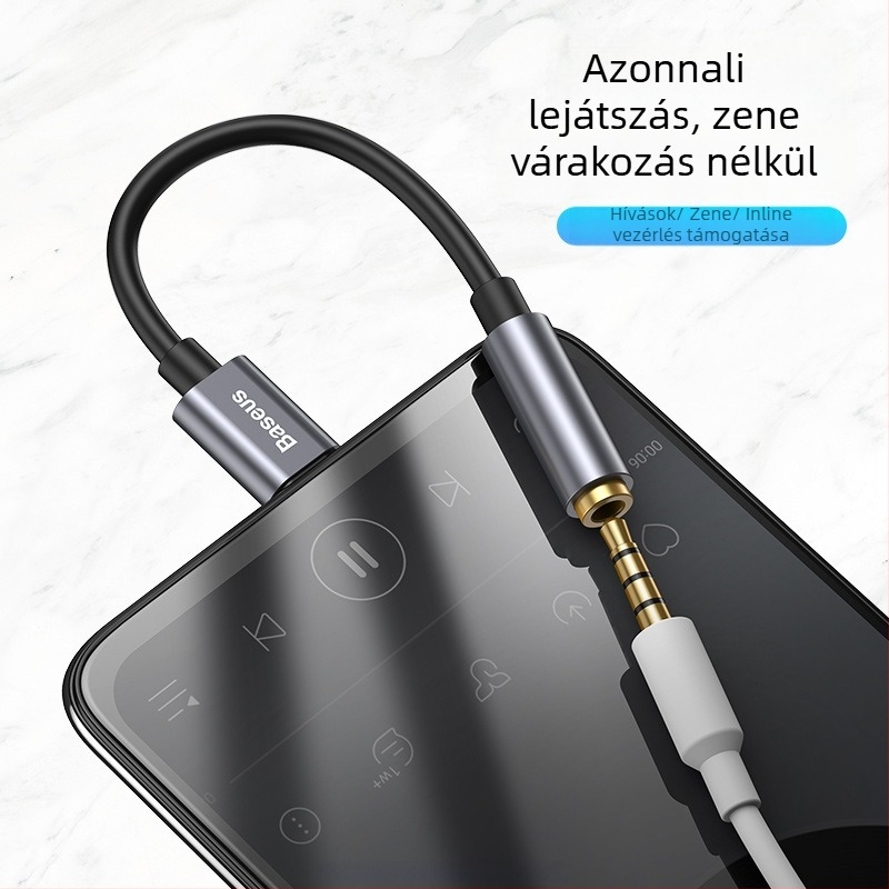 Baseus L54 USB-C digitális audió adapter kábel Android P30 és Meizu 16S számára