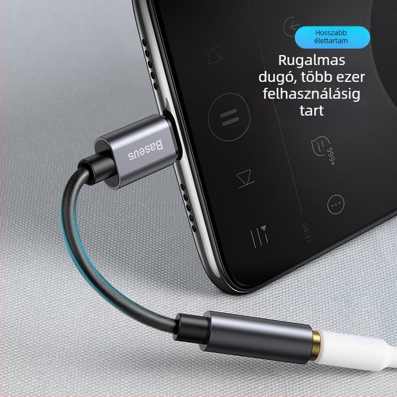 Baseus L54 USB-C digitális audió adapter kábel Android P30 és Meizu 16S számára