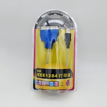 USB-1284 nyomtató vonal adapter, 1,5 m réz kábel párhuzamos nyomtatókhoz