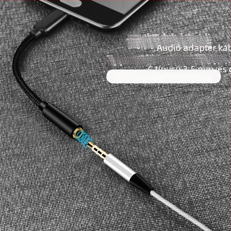 3,5 mm-es audio kábel Android telefonokhoz, Type-C digitális audio adapter és Type-C fejhallgató adapter; Kompatibilis Xiaomi, Huawei, OPPO