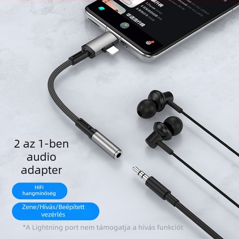 Apple USB-C DAC audió adapter 3,5 mm-es fejhallgatóhoz