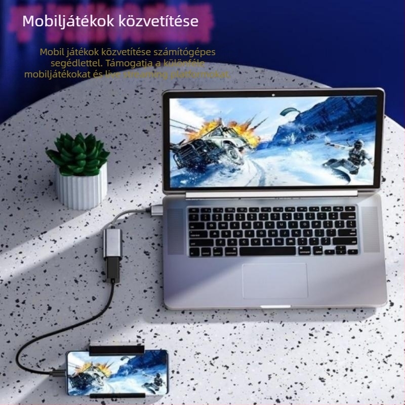 HDMI–USB videó rögzítő kártya – 1080p felbontás, USB interfész, minden operációs rendszerrel kompatibilis, OEM elérhető, 1 éves garancia