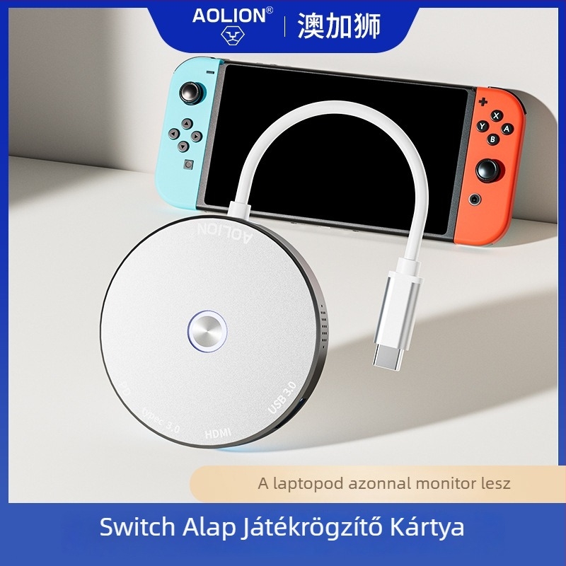 aolion Switch Videó Felvevő Kártya – 1080P USB, Chip 2130, Minden OS-sel kompatibilis, OEM elérhető
