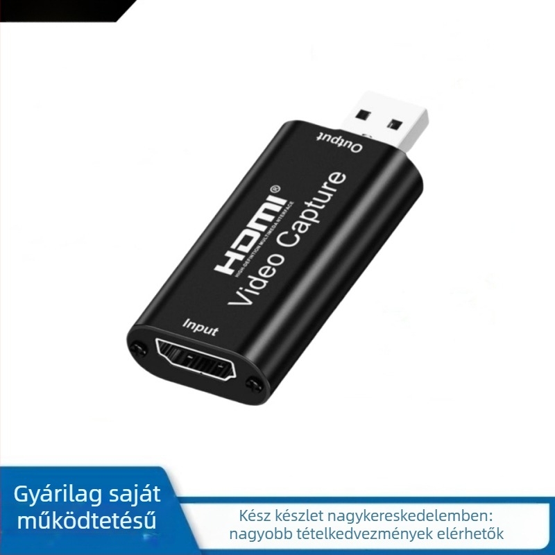 USB Videó Felvevő Kártya - 1080P Streaming, USB Interfész, Windows Kompatibilitás, 1 év garancia