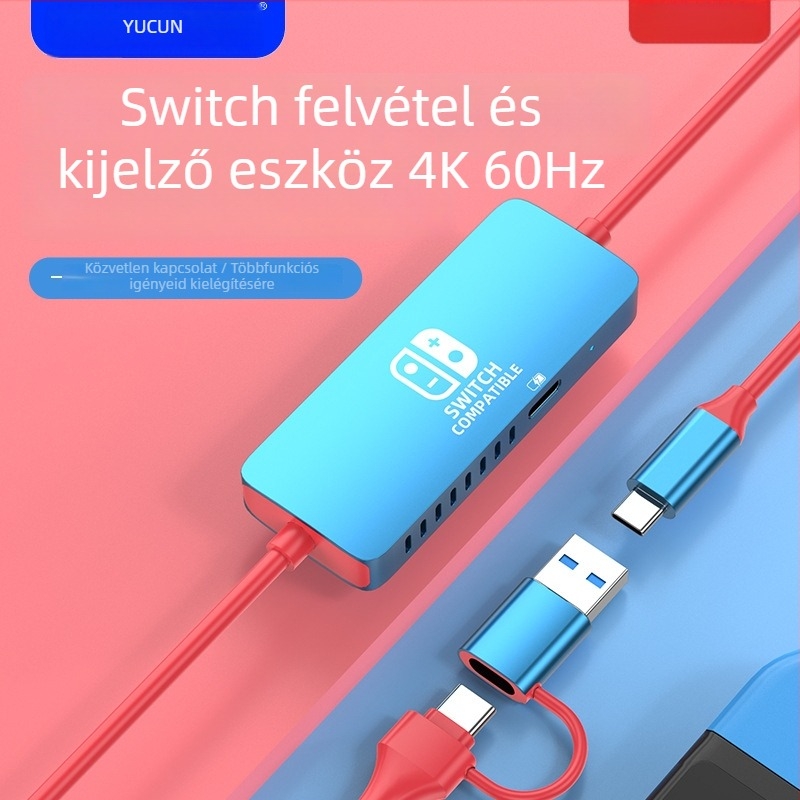 Yucun CJ-16 felvevőkártya - 4K60 RGB24, USB interfész, minden operációs rendszerrel kompatibilis, 1 év garancia
