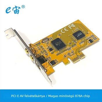 Videó rögzítő kártya 878A, 1080p, PCIe, Windows-kompatibilis, 1 év garancia