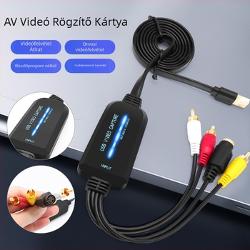 USB videókártya SLMC102 – 1080P, USB interfész, MS2107 chip, minden operációs rendszerrel kompatibilis