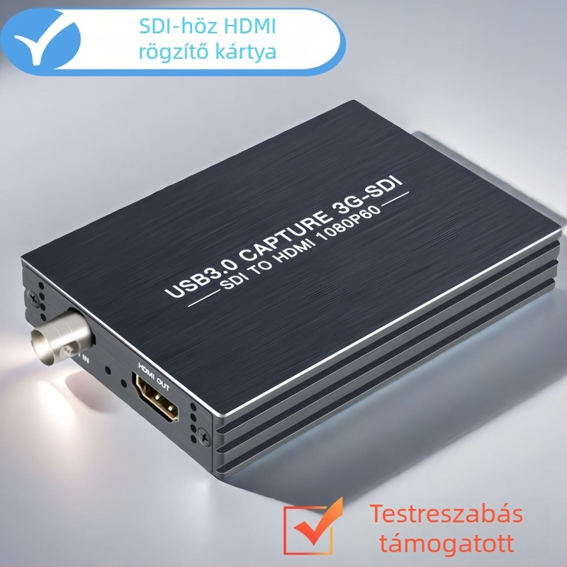 NK-M006 3G-SDI to HDMI videó capture kártya, USB 3.0, 1080p, Broadcast-szintű, eredeti importált chip