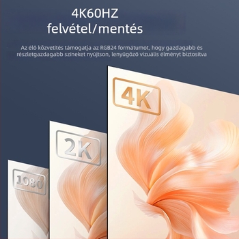 Video rögzítő kártya 4K60Hz, 2131s chip, HDMI/USB interfész, kompatibil minden operációs rendszerrel, 1 év garancia