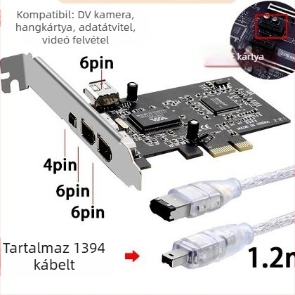 DV kamera PCIe rögzítő kártya — Ximi Technology, PCIe interfész