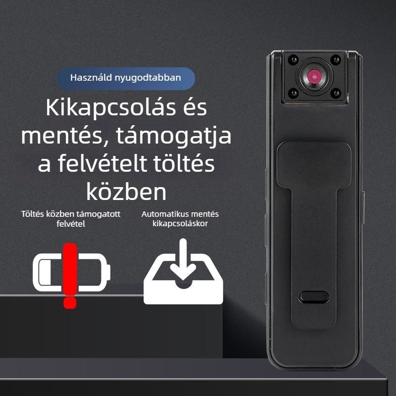 Akciókamera A9 — 1080p, 2–3 órás üzemidő, TF-kártya tárhely, kevesebb mint 100 g