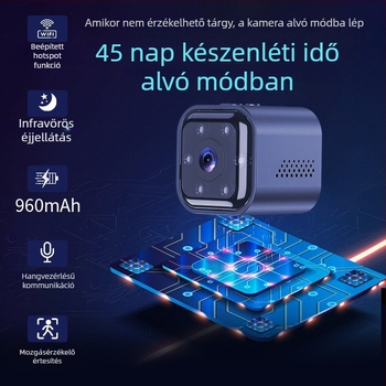 Kültéri HD Wi-Fi kamera kétirányú interkommal, AS03, TF-kártya-tároló