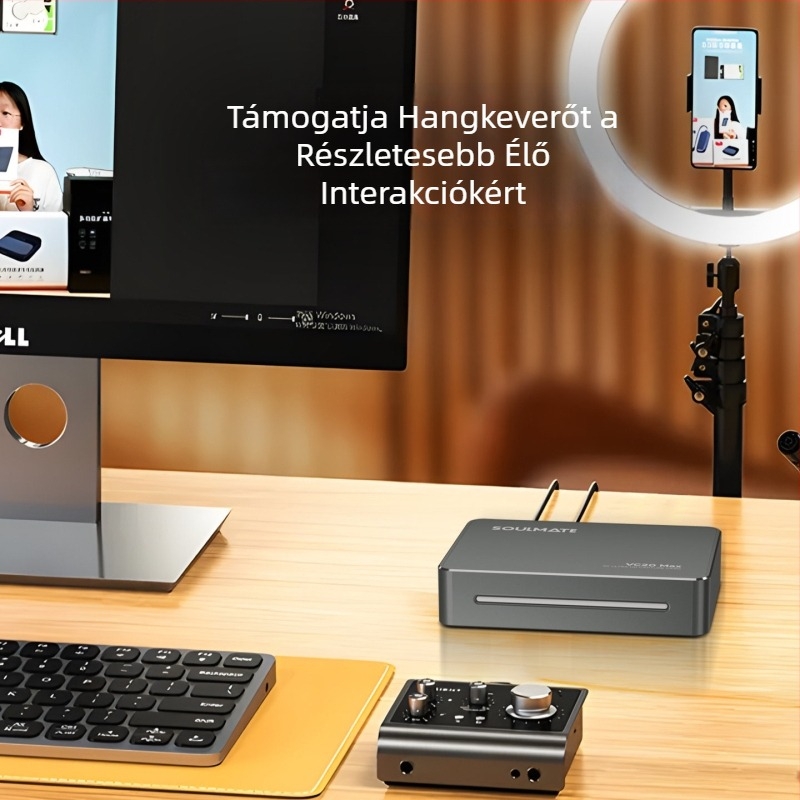 VC20max USB felvevőkártya 4K élő közvetítéshez - kompatibilis Switch/PS5 kamerával