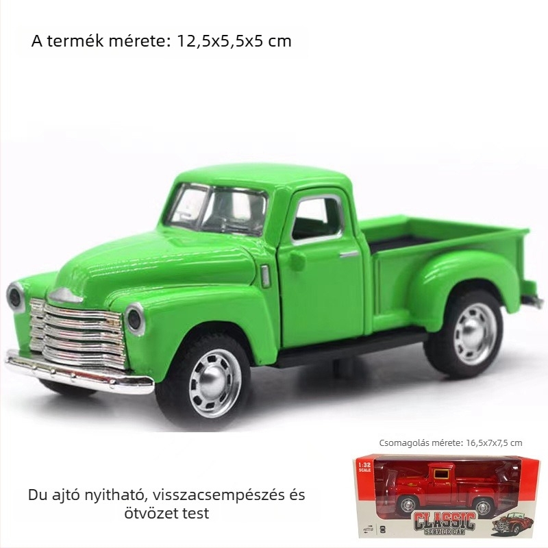 Ötvözetből készült autómodell, Shengrun, 1:32-es méretarány, inertiai vezérlés, 7–14 éveseknek