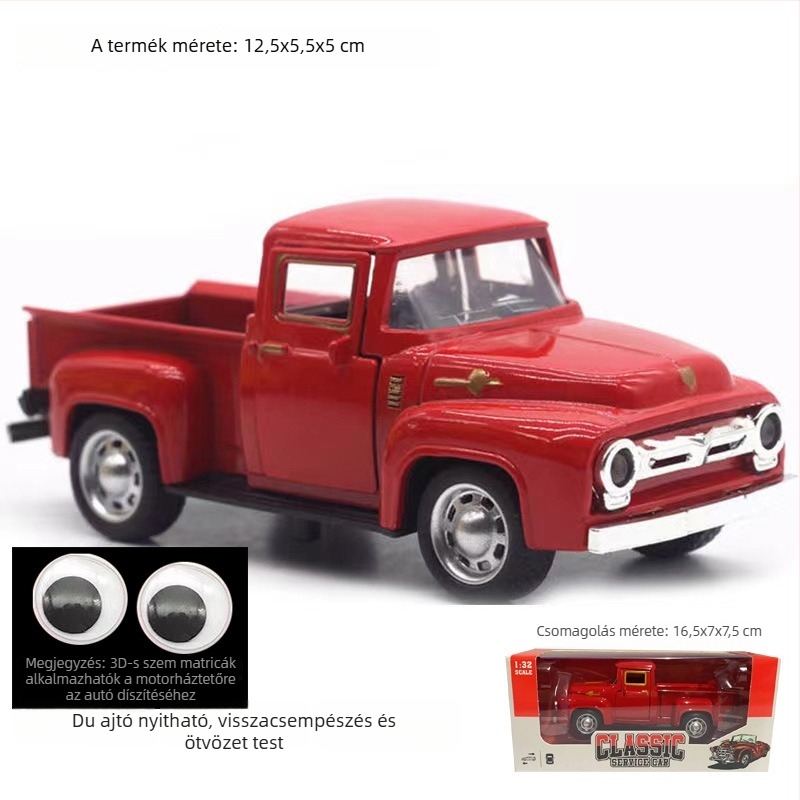 Ötvözetből készült autómodell, Shengrun, 1:32-es méretarány, inertiai vezérlés, 7–14 éveseknek