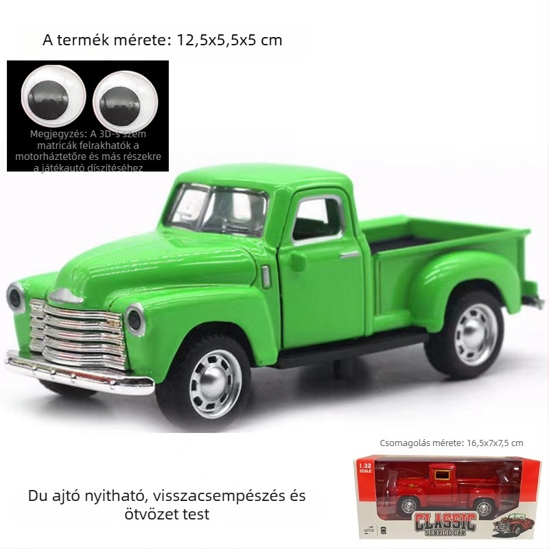 Ötvözetből készült autómodell, Shengrun, 1:32-es méretarány, inertiai vezérlés, 7–14 éveseknek