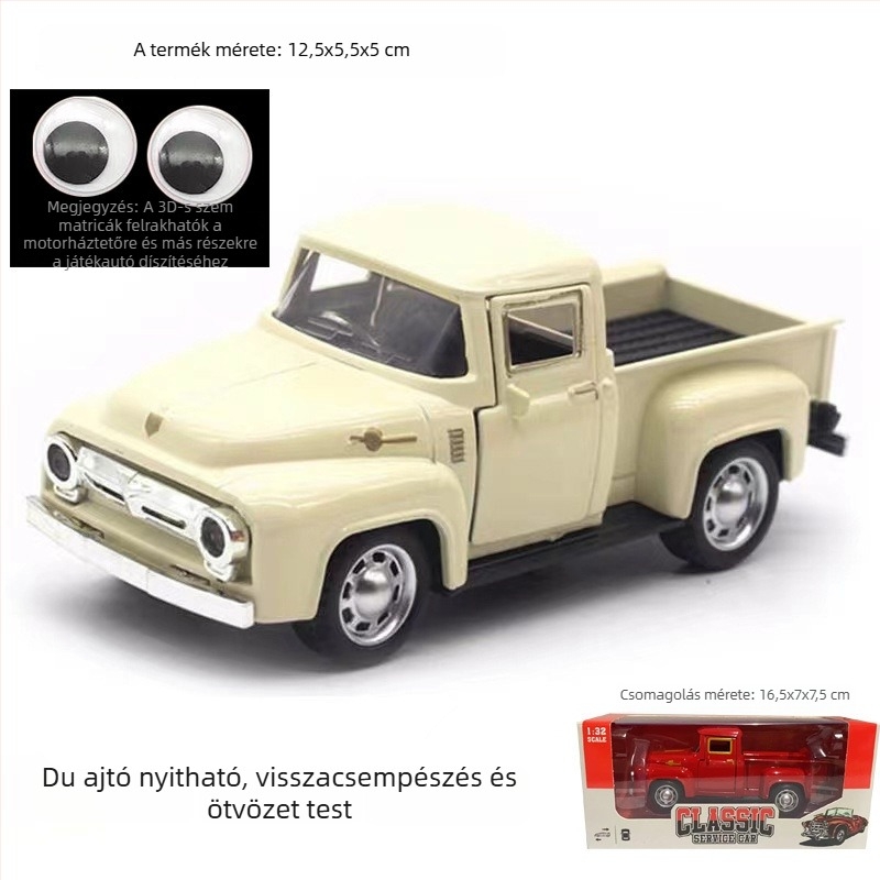 Ötvözetből készült autómodell, Shengrun, 1:32-es méretarány, inertiai vezérlés, 7–14 éveseknek