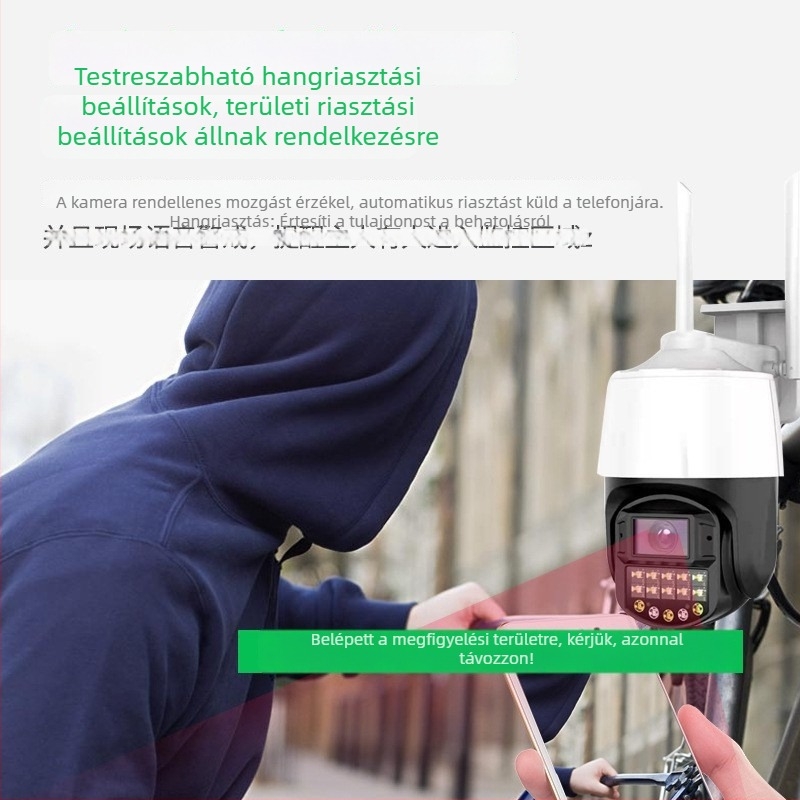 360° kültéri vízálló dóm kamera, HD, 4G – G31