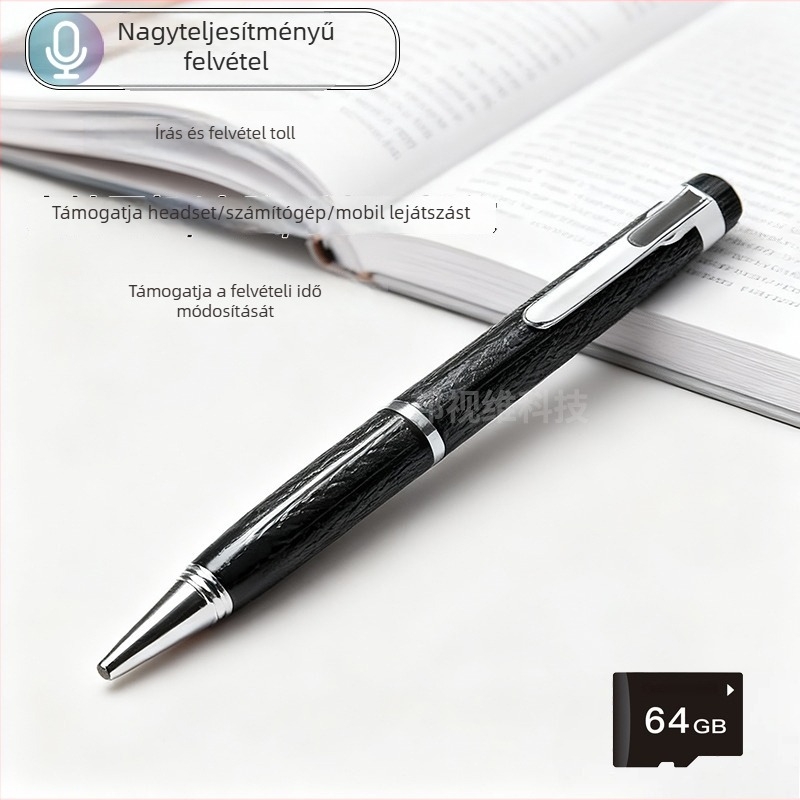 64GB USB 2.0 hangrögzítő egygombos felvétellel, MP3/WAV, 480 perc felvétel, modell U8