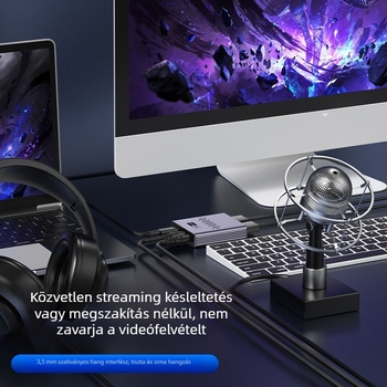 YUCUN HC-V9 videó rögzítő kártya — USB 3.0, 2560x1440 felbontás, HDMI, minden operációs rendszerrel kompatibilis