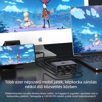 Hc868 HDMI rögzítő kártya — 4K60Hz, 4096×2160, USB, Loop-Out élő közvetítéshez