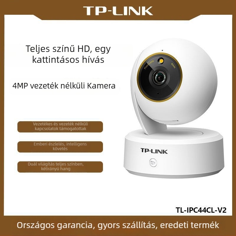 Beltéri vezeték nélküli PTZ IP kamera, 4MP, 4 mm objektív, Wi-Fi 2.4 GHz vagy LAN, kétirányú hang