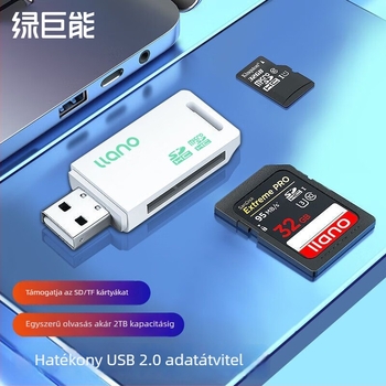 Green ju neng USB kártyaolvasó LJN-CA1007 – USB 2.0 külső olvasó SD kártya támogatással