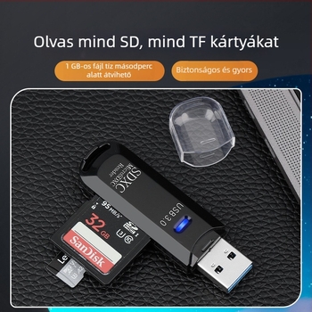 Z200B USB 2.0 kártyaolvasó SD/TF – külső, 2 az 1-ben (Z200B)