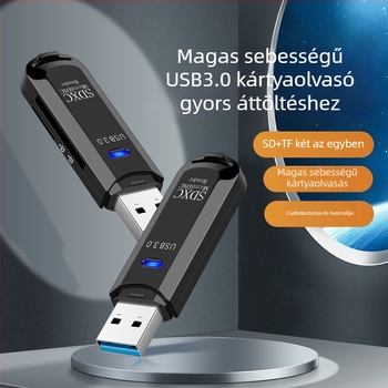 Z200B USB 2.0 kártyaolvasó SD/TF – külső, 2 az 1-ben (Z200B)