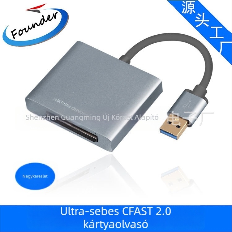 FD-F53 USB 3.0 CFast kártyaolvasó, külső, Space Aluminum kialakítás, CFast-kompatibilis