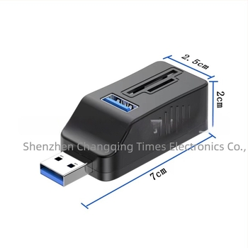 USB 3.0-s hub SD/TF kártyaolvasóval – 5 az 1-ben funkciós hub (Modell 334)