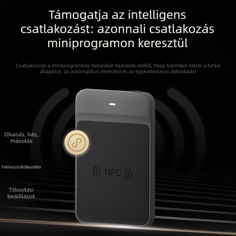 Bluetooth NFC olvasó/író IC hozzáférési kártyákhoz – liftes és társasházi beléptető kártyák dekódolás és másolás