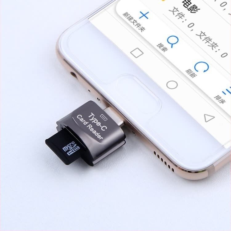 Type-C OTG USB 3.1 adapter Androidhoz TF kártyaolvasóval, modell 0606