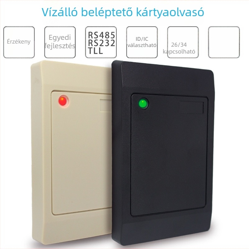 XR-R101 TTL IC kártyaolvasó NFC-vel és RF hozzáféréssel, RS485 és RS232 interfészekkel