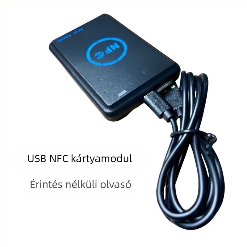 RFIC kártyaolvasó/író, RFID/NFC olvasó, NDEF URL írás, kártyaolvasó, Androidhoz drivert nem igényel