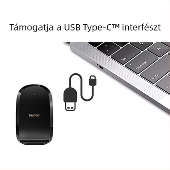 Sandisk SDDR-F451 CFexpress kártyaolvasó, USB 2.0 interfész, CFexpress kompatibilis, 2 éves garancia