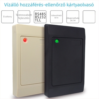XIRUI XR-R101 vízálló érintés nélküli hozzáférési olvasó, WG26 / Wiegand 34, 13,56MHz/125kHz, ID/IC/NFC kártyákhoz