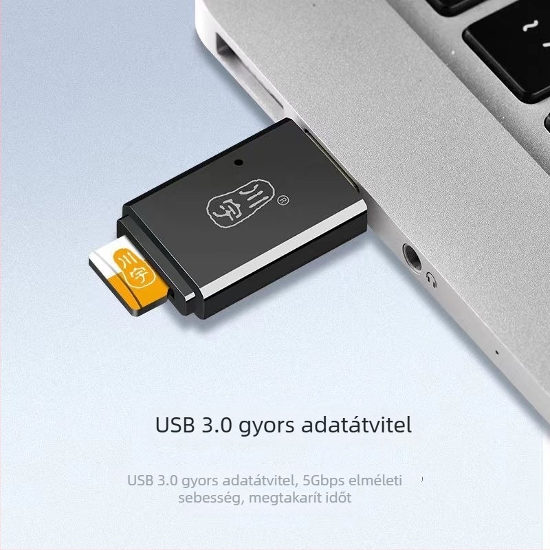 C308 USB 3.0 külső kártyaolvasó TF/microSD-hez – autó és PC