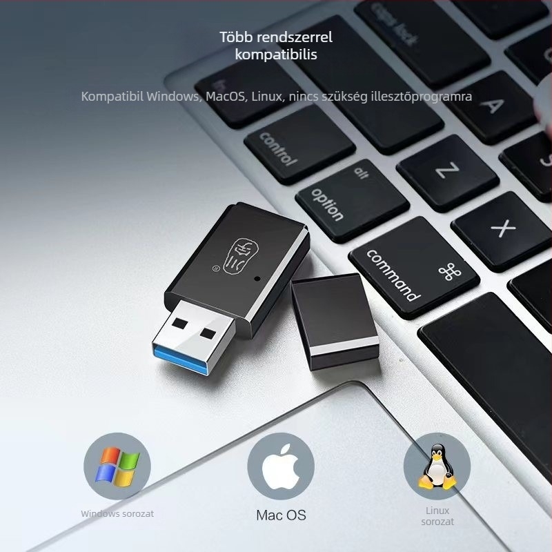C308 USB 3.0 külső kártyaolvasó TF/microSD-hez – autó és PC