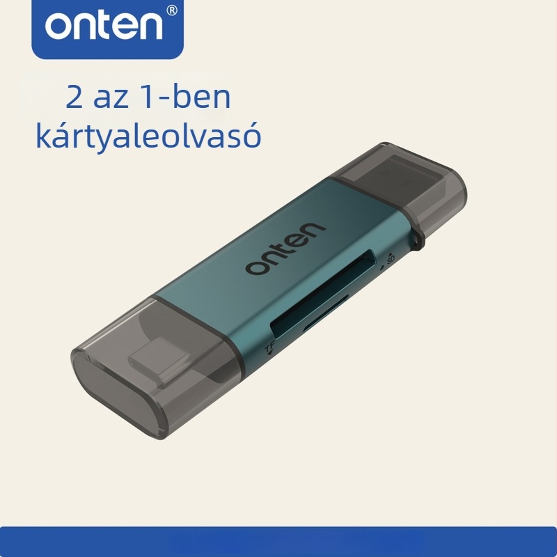 Oten Cr532 USB 2.0 SD/TF egyben kártyaolvasó USB-C és USB-A OTG-támogatással — OEM logó nyomtatás
