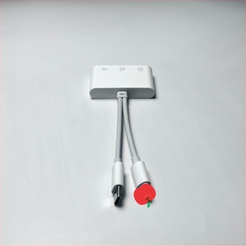 Kártyaolvasó – 2-in-1 Type-C és Lightning, SD/TF/USB támogatás, külső telepítés, iOS-kompatibilis, 16 g