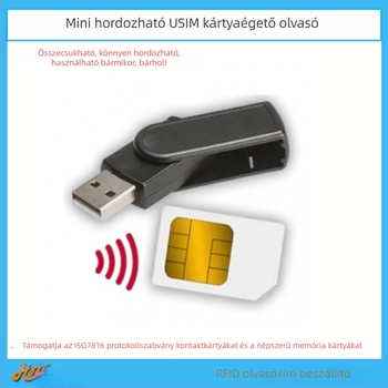 MCR3500 USB CCID érintkezős kártyaolvasó PSAM/SIM kártyákhoz | ISO7816, 4MHz, 848 kbps